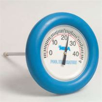 Mega floating round thermometer - Blue ring